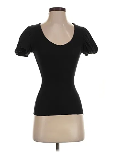 Pre-owned Nation Ltd Short Sleeve Top Black Sweetheart Neckline Tops