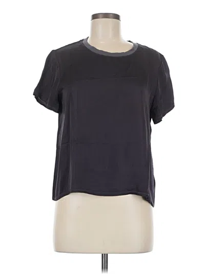 Pre-owned Nation Ltd Short Sleeve Top Gray Crew Neck Tops