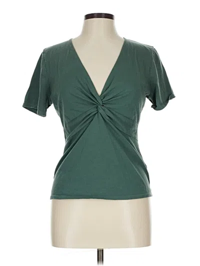 Pre-owned Nation Ltd Short Sleeve T-shirt In Green