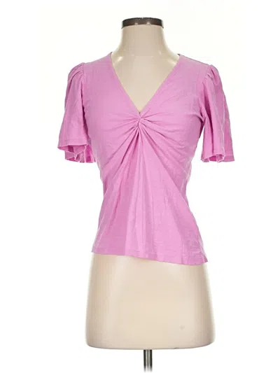 Pre-owned Nation Ltd Short Sleeve T-shirt In Pink