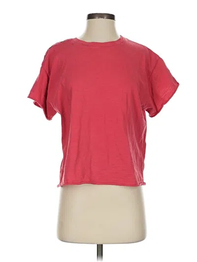 Pre-owned Nation Ltd Short Sleeve T-shirt In Red