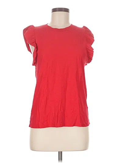 Pre-owned Nation Ltd Short Sleeve T-shirt In Red