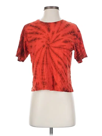 Pre-owned Nation Ltd Short Sleeve T-shirt In Red