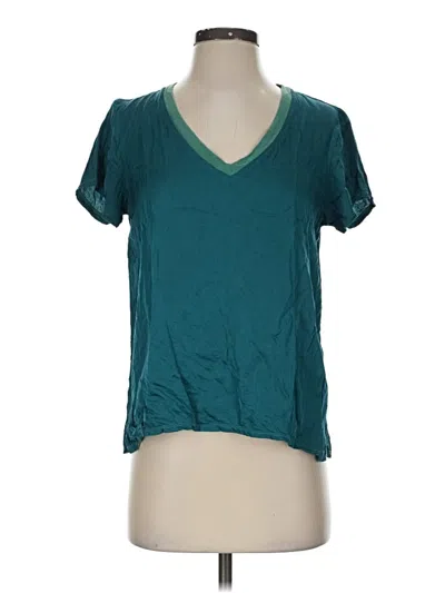 Pre-owned Nation Ltd Short Sleeve T-shirt In Teal