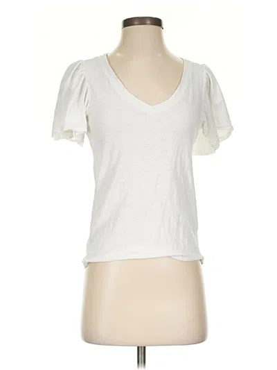 Pre-owned Nation Ltd Short Sleeve T-shirt In White