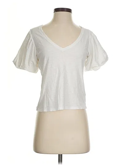 Pre-owned Nation Ltd Short Sleeve T-shirt In White