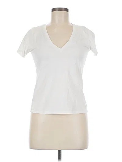 Pre-owned Nation Ltd Short Sleeve T-shirt In White