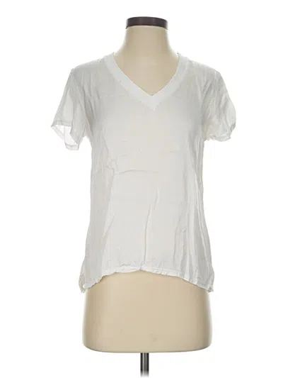 Pre-owned Nation Ltd Short Sleeve T-shirt In White