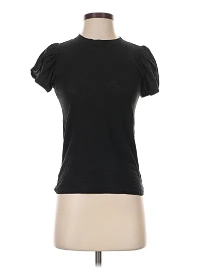 Pre-owned Nation Ltd Short Sleeve Turtleneck In Black