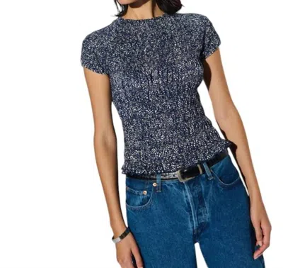 Nation Ltd Sissi Smocked Top In Confetti Print In Multi