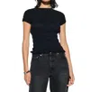 Nation Ltd Sissi Smocked Top In Jet Black In Black