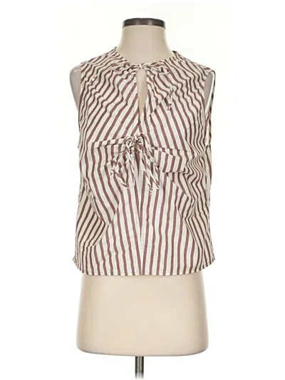 Pre-owned Nation Ltd Sleeveless Blouse In Brown