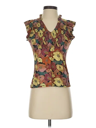 Pre-owned Nation Ltd Sleeveless Blouse In Brown