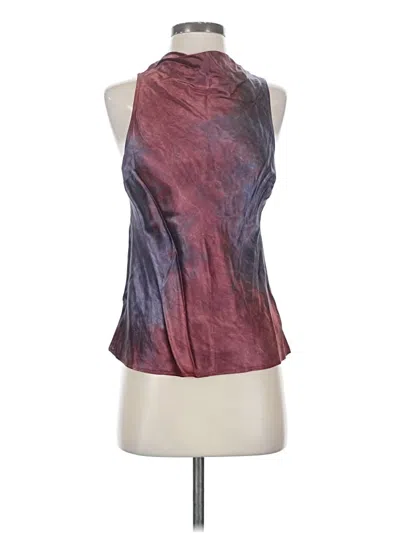 Pre-owned Nation Ltd Sleeveless Blouse In Burgundy