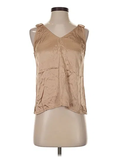 Pre-owned Nation Ltd Sleeveless Blouse In Tan