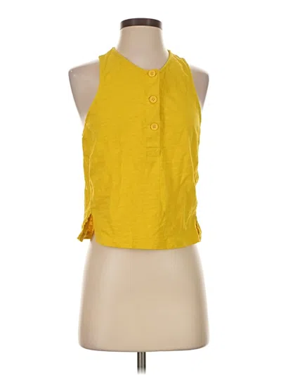Pre-owned Nation Ltd Sleeveless Blouse In Yellow