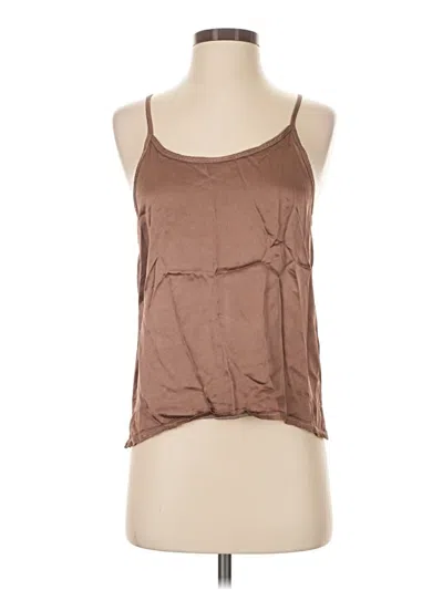 Pre-owned Nation Ltd Sleeveless Top Brown Halter Neckline Tops