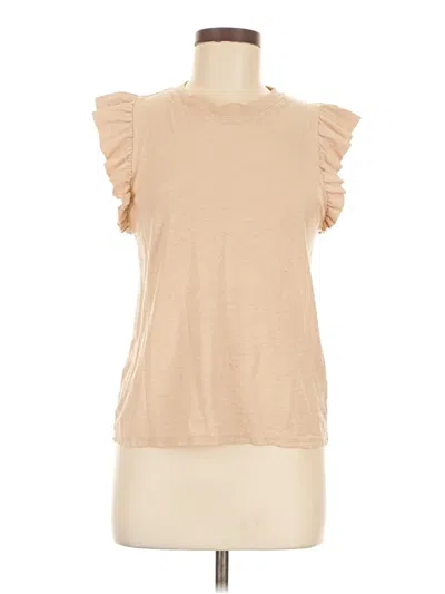 Pre-owned Nation Ltd Sleeveless T-shirt In Brown