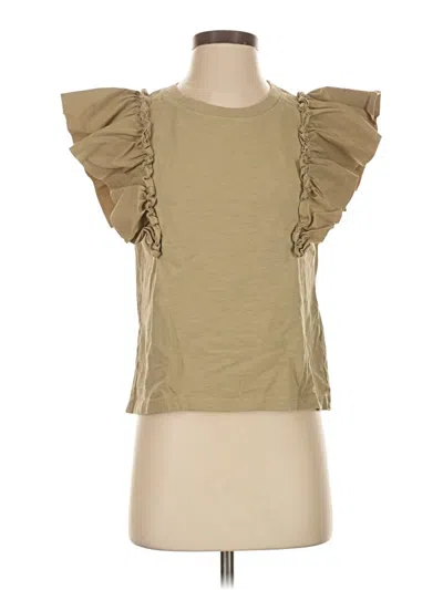 Pre-owned Nation Ltd Sleeveless T-shirt In Tan