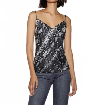 Nation Ltd Snakeskin Cami Top In Black Multi
