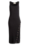 Nation Ltd Sevan Midi Dress In Jet Black