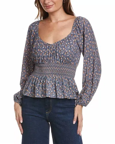 Nation Ltd Sophie Gathered Party Top In It Girl In Blue
