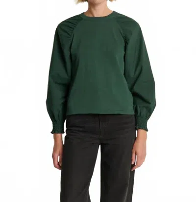 Nation Ltd Suky Raglan Top In Pine In Green