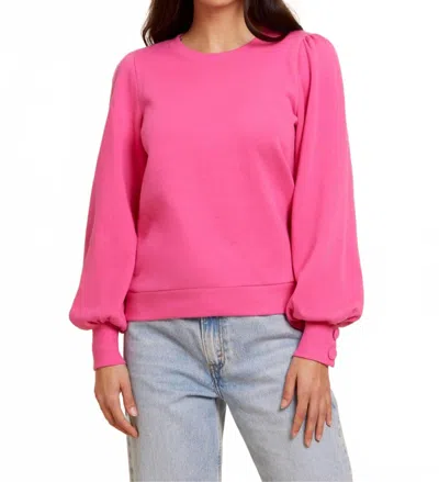 Nation Ltd Sunny Sweatshirt In Girl Crush In Pink