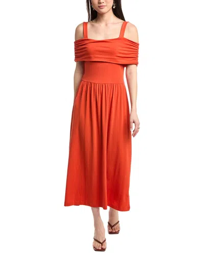 Nation Ltd Tamaira Midi Dress In Orange