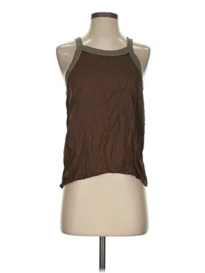 Pre-owned Nation Ltd Tank Top Brown Halter Neckline Tops
