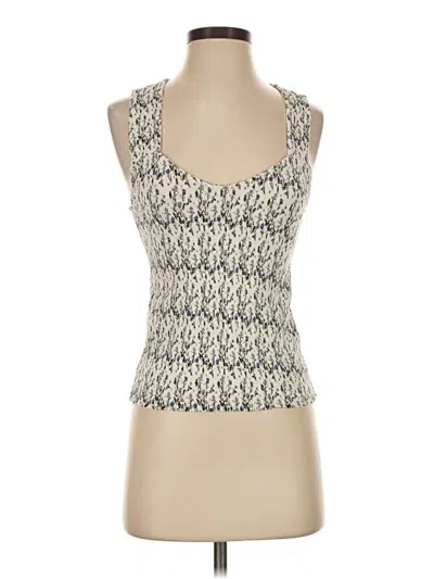 Pre-owned Nation Ltd Tank Top Ivory Strapless Neckline Tops