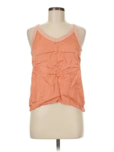 Pre-owned Nation Ltd Tank Top Orange Halter Neckline Tops