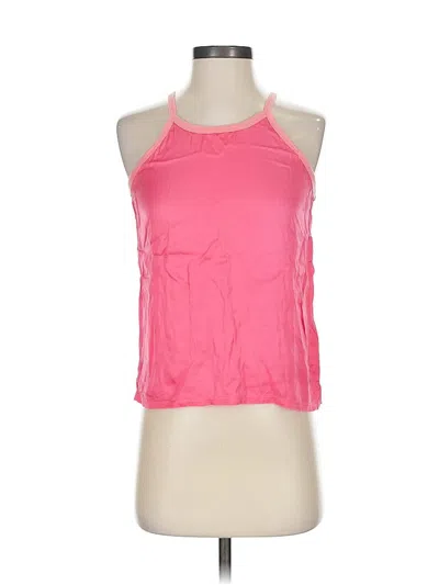 Pre-owned Nation Ltd Tank Top Pink Halter Neckline Tops