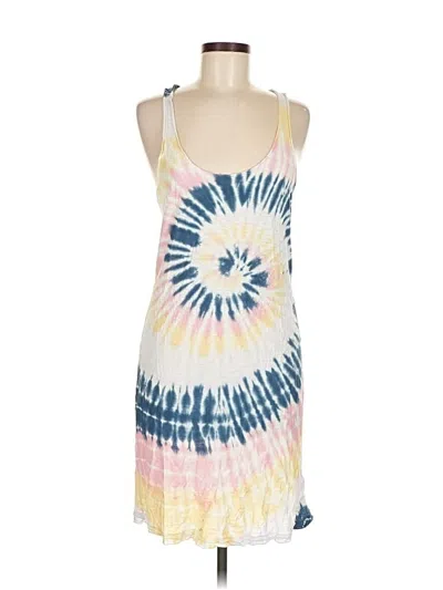 Pre-owned Nation Ltd Tank Top Yellow Halter Neckline Tops