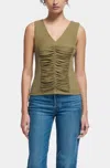 Nation Ltd Tara V-neck Tank In Capers In Multi