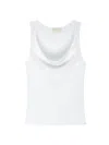 Nation Ltd Tarin Racerback Cowl Tank Top In White In White
