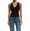 Nation Ltd Terri Tank Top In Jet Black In Black
