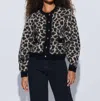 Nation Ltd Tessa Cardigan In Animal Jacquard In Multi