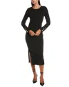 Nation Ltd Theo Midi Dress In Black