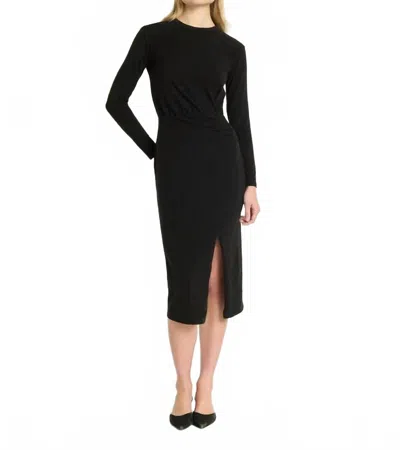 Nation Ltd Trista Midi Dress In Jet Black