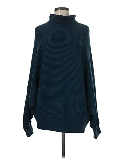 Pre-owned Nation Ltd Turtleneck Sweater In Blue