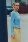 Nation Ltd Val Off-the-shoulder Top In Blue