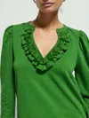 Nation Ltd Valita Ruffle Top In Multi