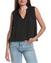 Nation Ltd Via Tie-front Flowy Tank In Black