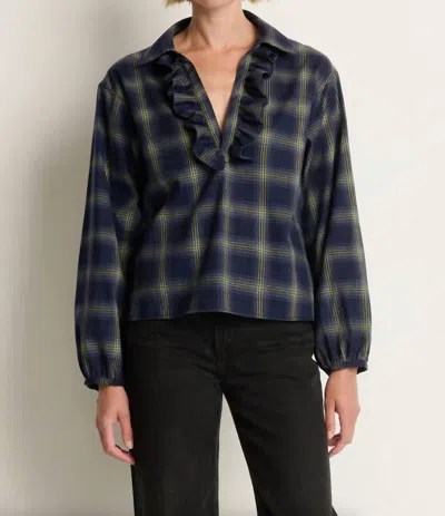 Nation Ltd Beckett Blouse In Starry Night In Blue