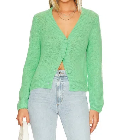 Nation Ltd Women's Jamie Slim Cardigan Sweater In Grasshopper Green In Multi