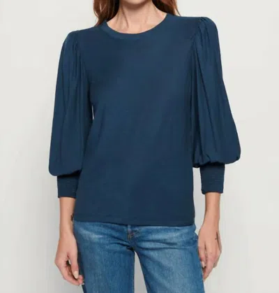 Nation Ltd Women's Loren Smocked Top In Azure In Blue