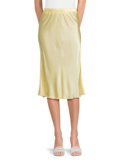 Nation Ltd Women's Mabel Bias Satin Midi Skirt In Daisy