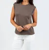 Nation Ltd Women's Marina Muscle Top In Espresso In Brown