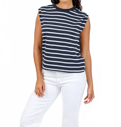 Nation Ltd Women's Marina Stripe Muscle Top In Playa Stripe In Multi